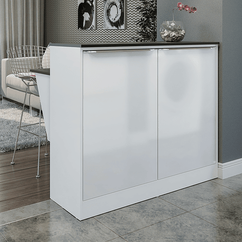 Isla Comedor Dos Puertas Blanco Smart,"PRODUCTO CON DETALLE"