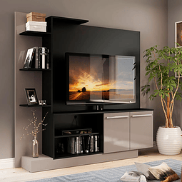 Rack Tv Verona Negro/Fume ,"PRODUCTO CON DETALLE"