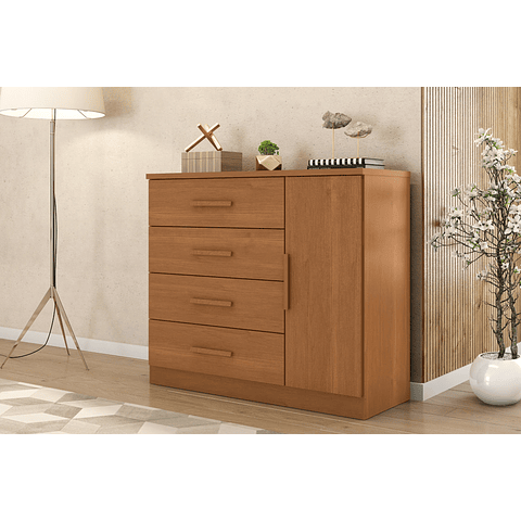 Comoda Con Puerta Caramelo Mate,"PRODUCTO CON DETALLE"