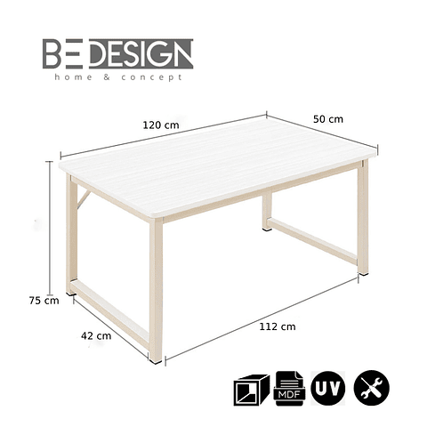 Escritorio Metal Classic Blanco,"PRODUCTO CON DETALLE"