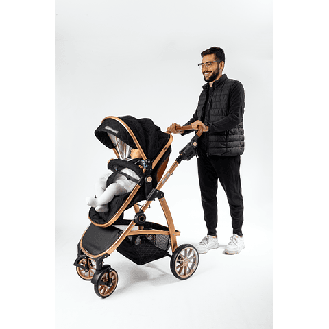 Coche Travel Elegance 3 en 1 Negro ,"PRODUCTO CON DETALLE"