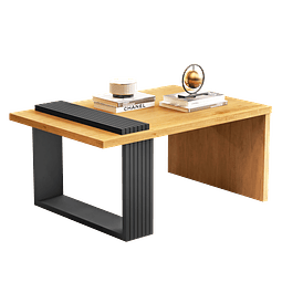 Mesa de centro boho caramelo negro,"PRODUCTO CON DETALLE"