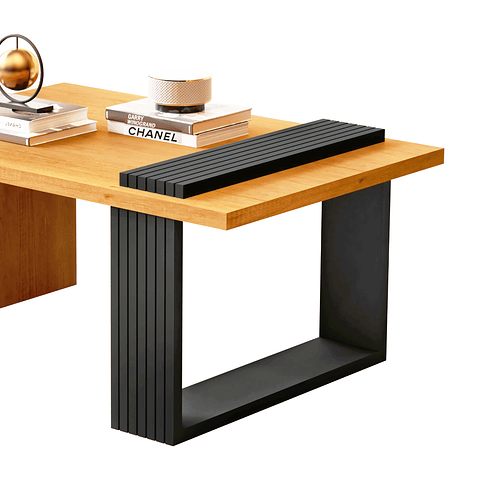 Mesa de centro boho caramelo negro,"PRODUCTO CON DETALLE"