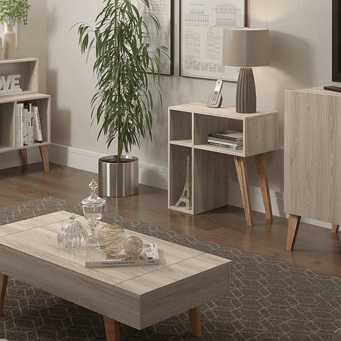 Mesa Arrimo Blanco/Nature 1001 Leaves,"PRODUCTO CON DETALLE"