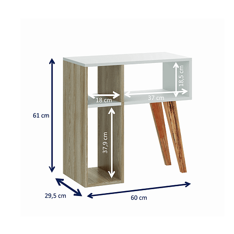Mesa Arrimo Blanco/Nature 1001 Leaves,"PRODUCTO CON DETALLE"