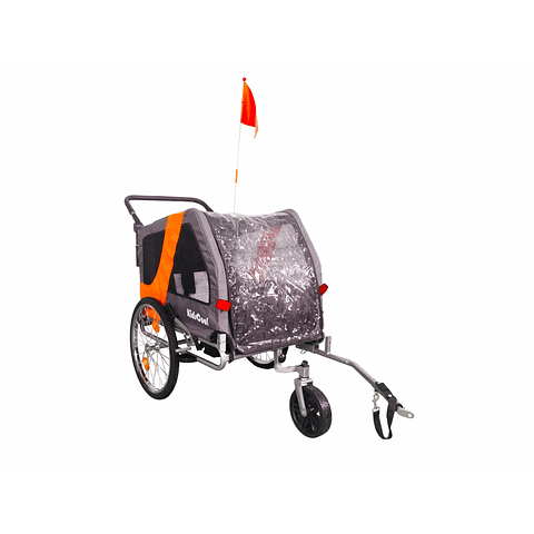 Carro Jogger Gris Baby Trailer Single,"PRODUCTO CON DETALLE"