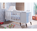 Cuna Con Cajonera Encanto Celeste,