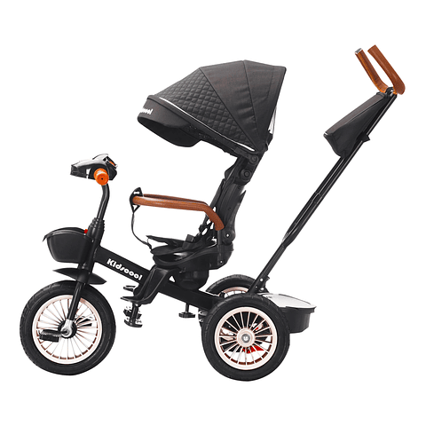 PRODUCTO ARMADO CON DETALLE - Triciclo Multifuncion Negro Luxor 360