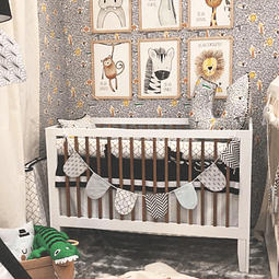 Cuna Sognare Practic Blanca/Miel - PRODUCTO ARMADO CON DETALLE