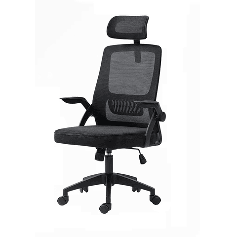 Silla Ergonomica Negra 24 PRODUCTO ARMADO CON DETALLE
