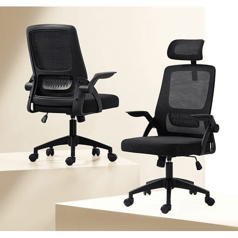 Silla Ergonomica Negra 24 PRODUCTO ARMADO CON DETALLE