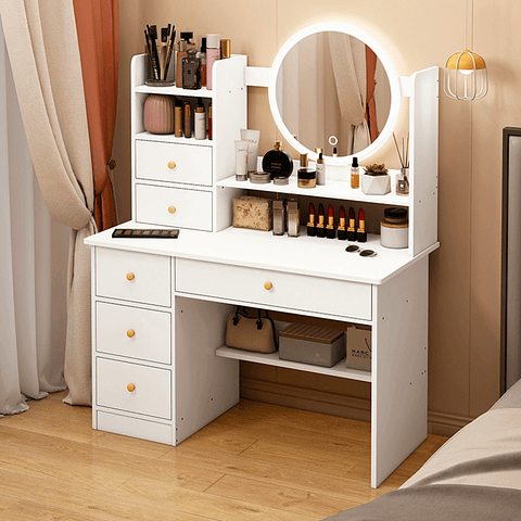 Comoda Tocador Led Lux - PRODUCTO ARMADO CON DETALLE