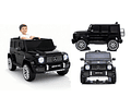 Auto a Batería Jeep G63 Con Licencia Mercedes 12V Negro PRODUCTO ARMADO CON DETALLE 