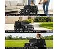 Auto a Batería Jeep G63 Con Licencia Mercedes 12V Negro PRODUCTO ARMADO CON DETALLE 