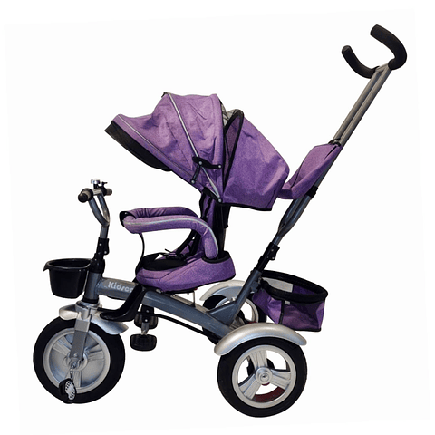 Triciclo Multifuncional City 360 Morado - PRODUCTO ARMADO CON DETALLE