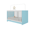 Cuna New 3 Funciones Celeste - PRODUCTO ARMADO CON DETALLE