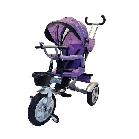 Triciclo Multifuncional City 360 Morado - PRODUCTO ARMADO CON DETALLE