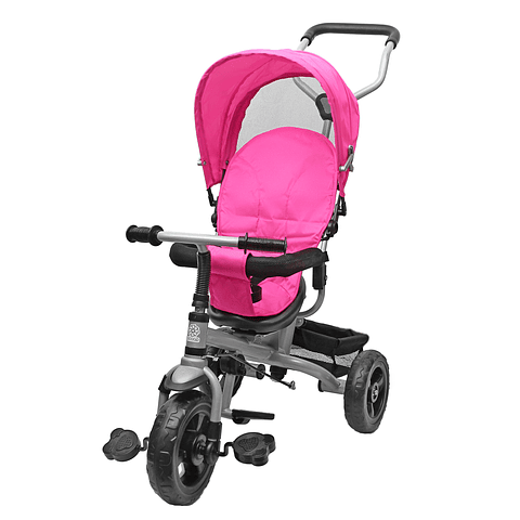 Triciclo 360 Stroller Rosado - PRODUCTO ARMADO CON DETALLE