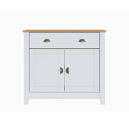 Buffet 1 Cajón 2 Puertas Ludlow Blanco Miel - PRODUCTO ARMADO CON DETALLE