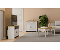 Buffet 1 Cajón 2 Puertas Ludlow Blanco Miel - PRODUCTO ARMADO CON DETALLE