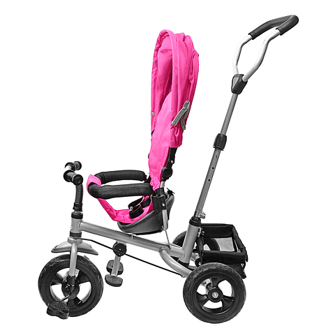 Triciclo 360 Stroller Rosado - PRODUCTO ARMADO CON DETALLE