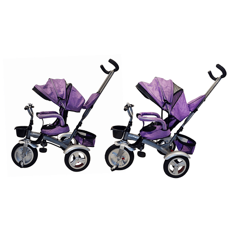 Triciclo Multifuncional City 360 Morado - PRODUCTO ARMADO CON DETALLE