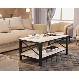 Mesa de centro industrial perla - PRODUCTO ARMADO CON DETALLE