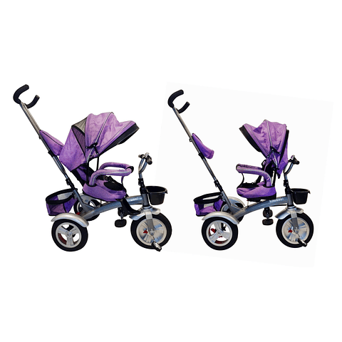 Triciclo Multifuncional City 360 Morado - PRODUCTO ARMADO CON DETALLE