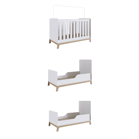 cuna 3 Funciones Honey Blanco - 