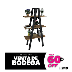 VENTA DE BODEGA - Estante 3 Niveles Urban Negro