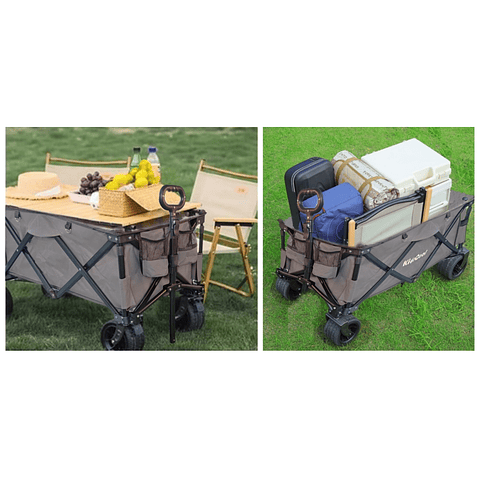Carro Wagon Gris Plegable - "PRODUCTO ARMADO"