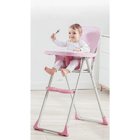 Silla de comer palermo rosada - PRODUCTO ARMADO CON DETALLE