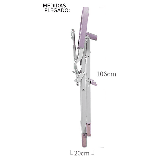 Silla de comer palermo rosada - PRODUCTO ARMADO CON DETALLE