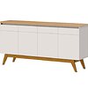 Buffet Classic 66433 1.6 Puertas Blanco/Caramelo - Producto con Detalle