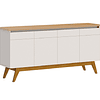 Buffet Classic 66433 1.6 Puertas Blanco/Caramelo - Producto con Detalle