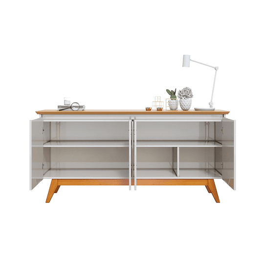 Buffet Classic 66433 1.6 Puertas Blanco/Caramelo - Producto con Detalle