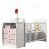 Cuna con Mudador Bambini Rosado - Producto con Detalle