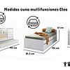 Cuna Multifuncional Cleo Blanco - Producto con Detalle
