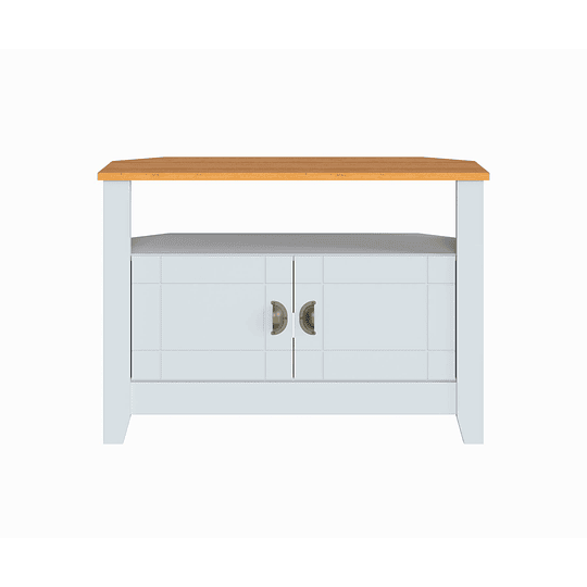 Rack Tv Ludlow Blanco Miel - Producto con Detalle