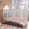 Cuna casita 60 Montessori blanca - Producto con Detalle