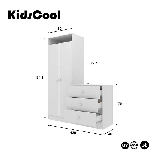 Armario con Cómoda Pimpolho