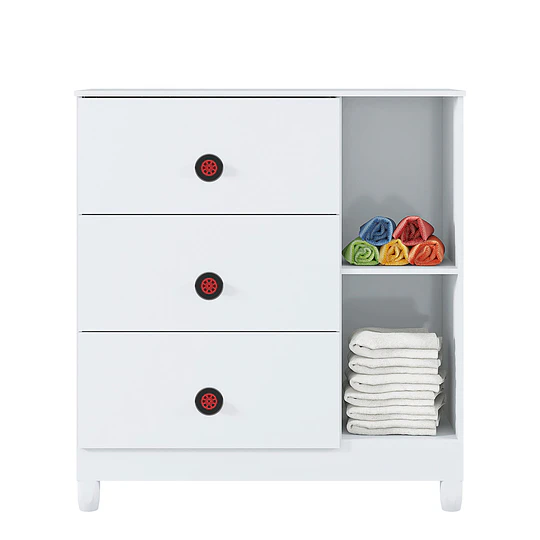Cómoda Infantil Con Puerta Fast Car Blanco 