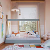 Cama Infantil Montessori Azul 