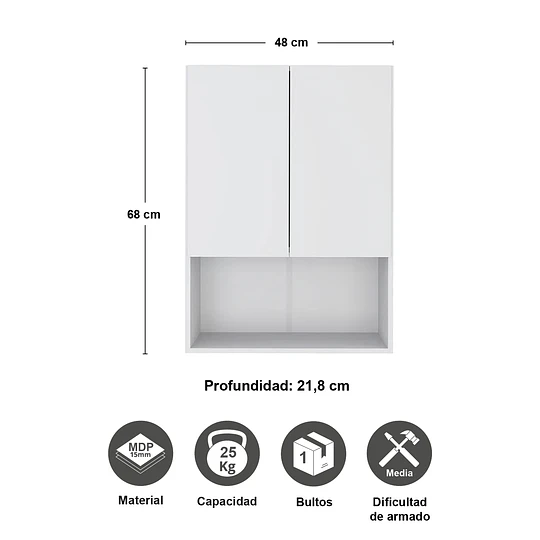 Organizador Aéreo Smart 2 Puertas 