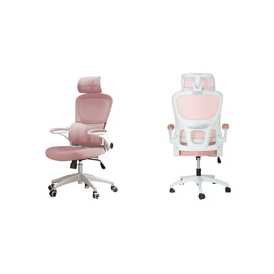 Silla De Escritorio Ergonómica Rosado Be Design - 