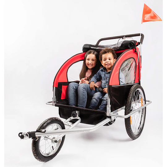 Carrito coche Baby Trailer Rojo - 