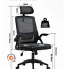 Silla Ergonomica Negra 24 Hrs - 