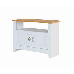 Rack Tv Ludlow Blanco Miel - "Producto con empaque ROTO"