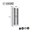 Vitrina 2 Puertas Vidrio Blanco  - 