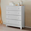 Comoda Blanco Mel 4 Cajones - 